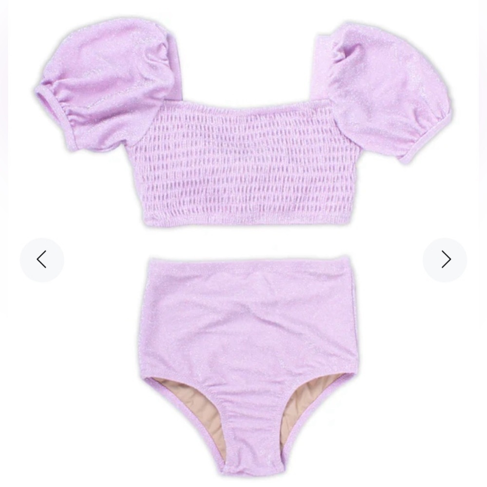 NWT Shade Critters Palm Beach Smocked 2 Piece | Lilac Shimmer | 5T